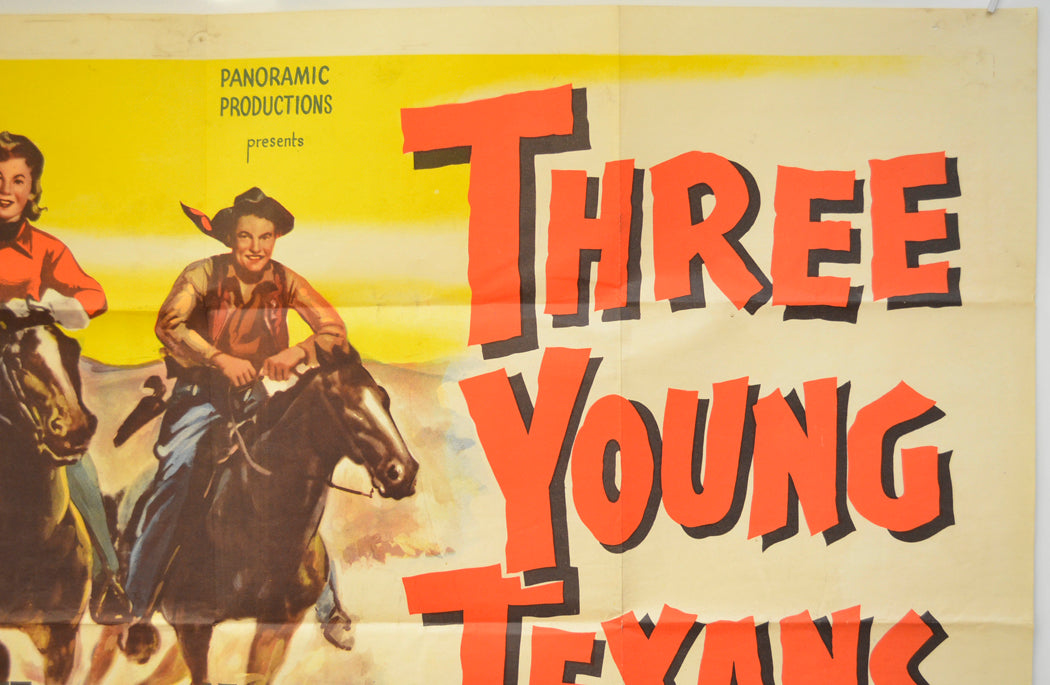 THREE YOUNG TEXANS (Top Right) Cinema Quad Movie Poster 