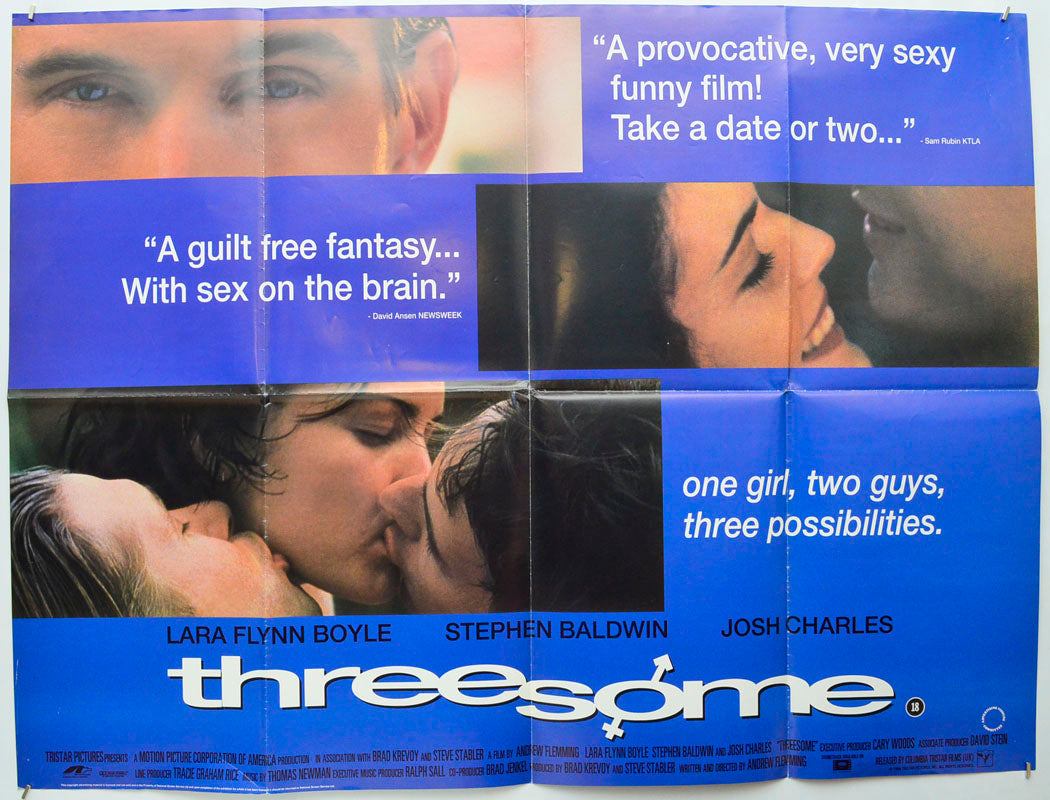 Threesome Original Quad Poster - Film Poster - Movie Poster