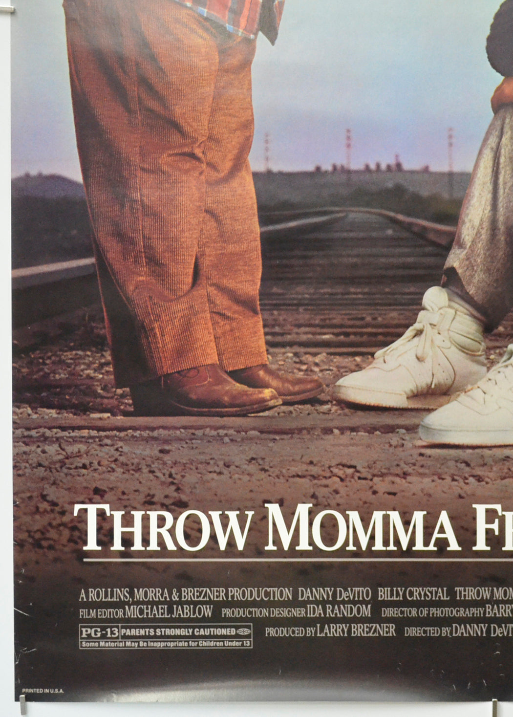 THROW MOMMA FROM THE TRAIN (Bottom Left) Cinema One Sheet Movie Poster 