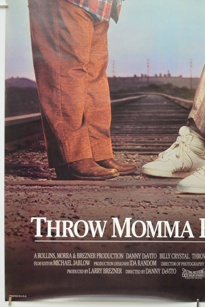 THROW MOMMA FROM THE TRAIN (Bottom Left) Cinema One Sheet Movie Poster 