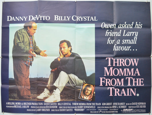 Throw Momma From The Train  Original Quad Movie Poster  