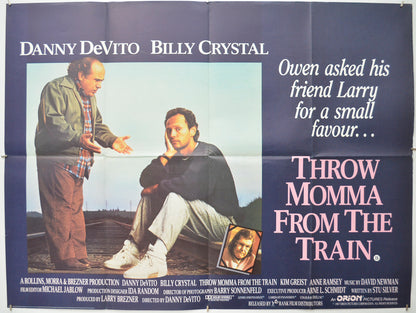 Throw Momma From The Train - Original Quad Poster - Film Poster - Movie Poster