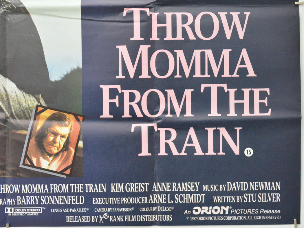 THROW MOMMA FROM THE TRAIN (Bottom Right) Cinema Quad Movie Poster 