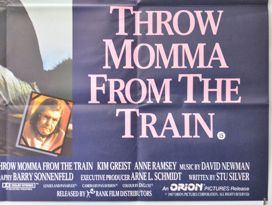 THROW MOMMA FROM THE TRAIN (Bottom Right) Cinema Quad Movie Poster 