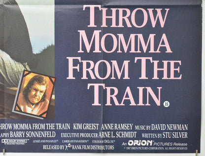 THROW MOMMA FROM THE TRAIN (Bottom Right) Cinema Quad Movie Poster 