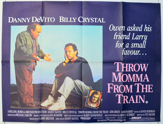 Throw Momma From The Train Original British Quad Poster - Film Poster - Movie Poster 