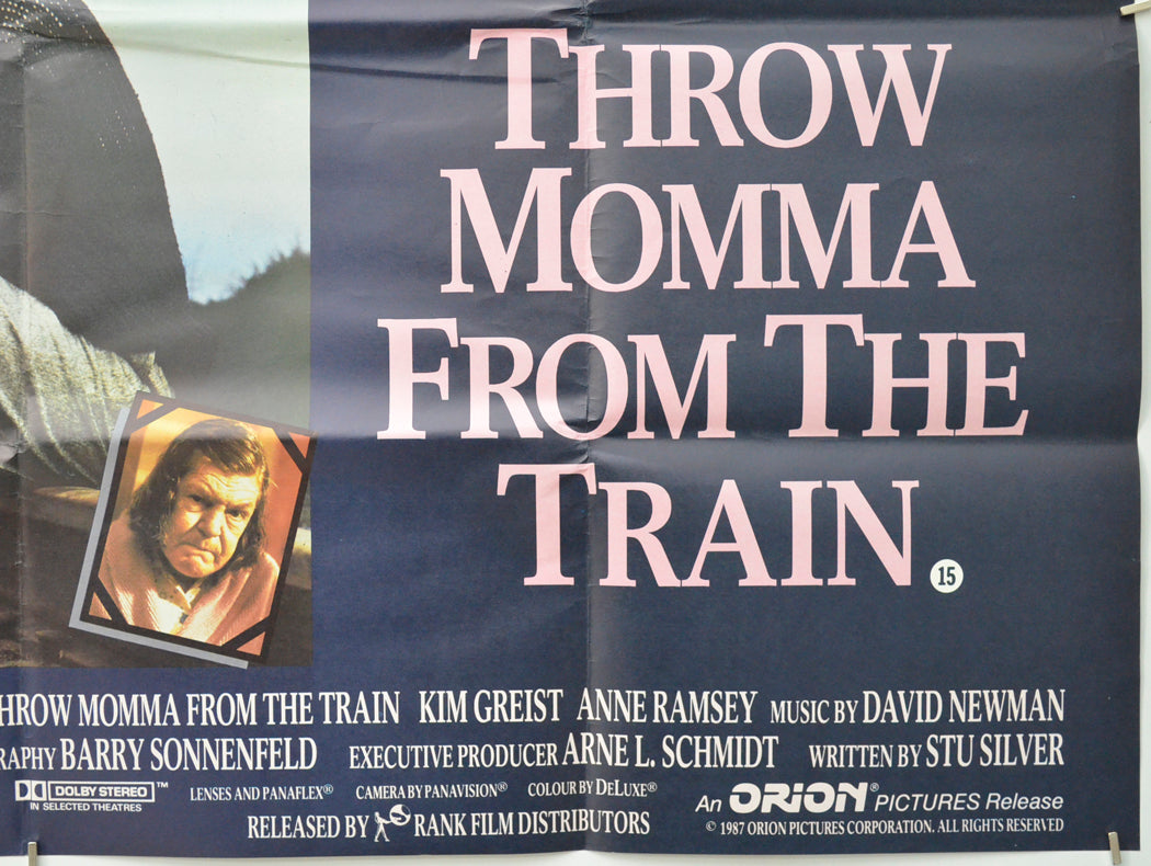 THROW MOMMA FROM THE TRAIN (Bottom Right) Cinema Quad Movie Poster 