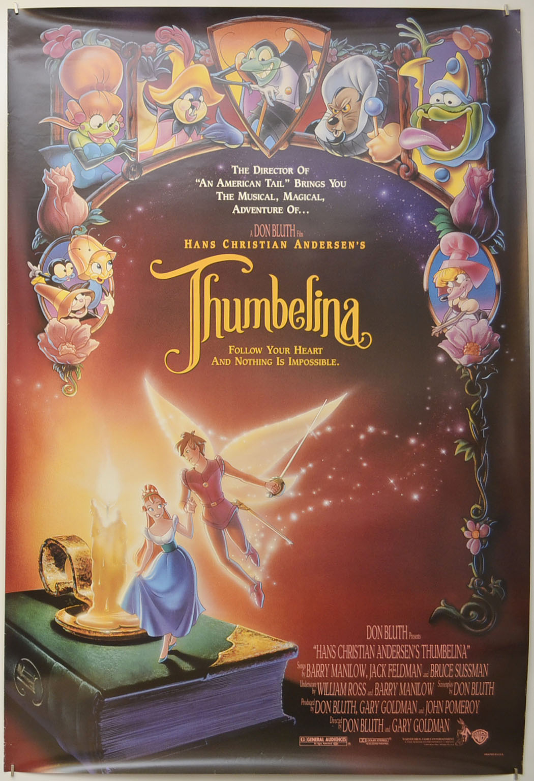 Thumbelina Original One Sheet Poster - Film Poster - Movie Poster