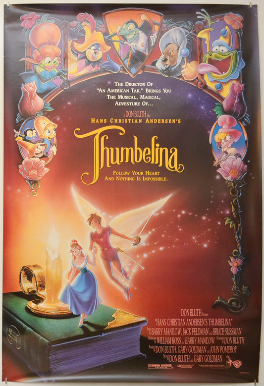 Thumbelina Original One Sheet Poster - Film Poster - Movie Poster