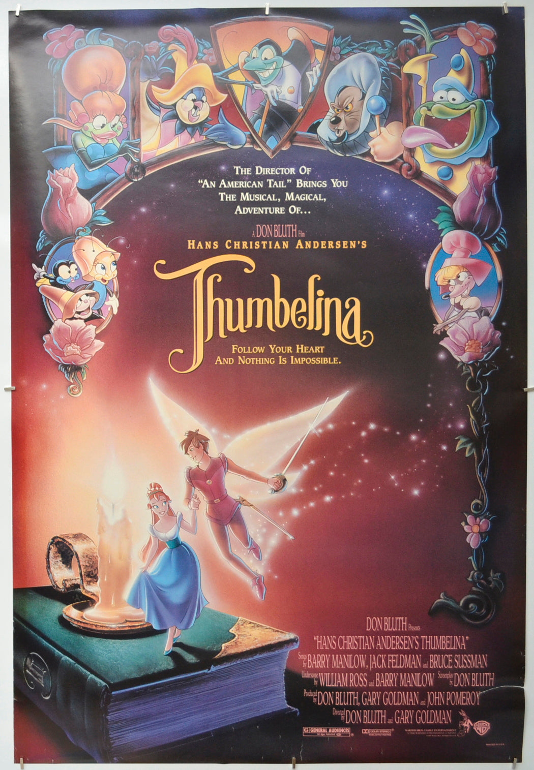 Thumbelina Original One Sheet Poster - Film Poster - Movie Poster