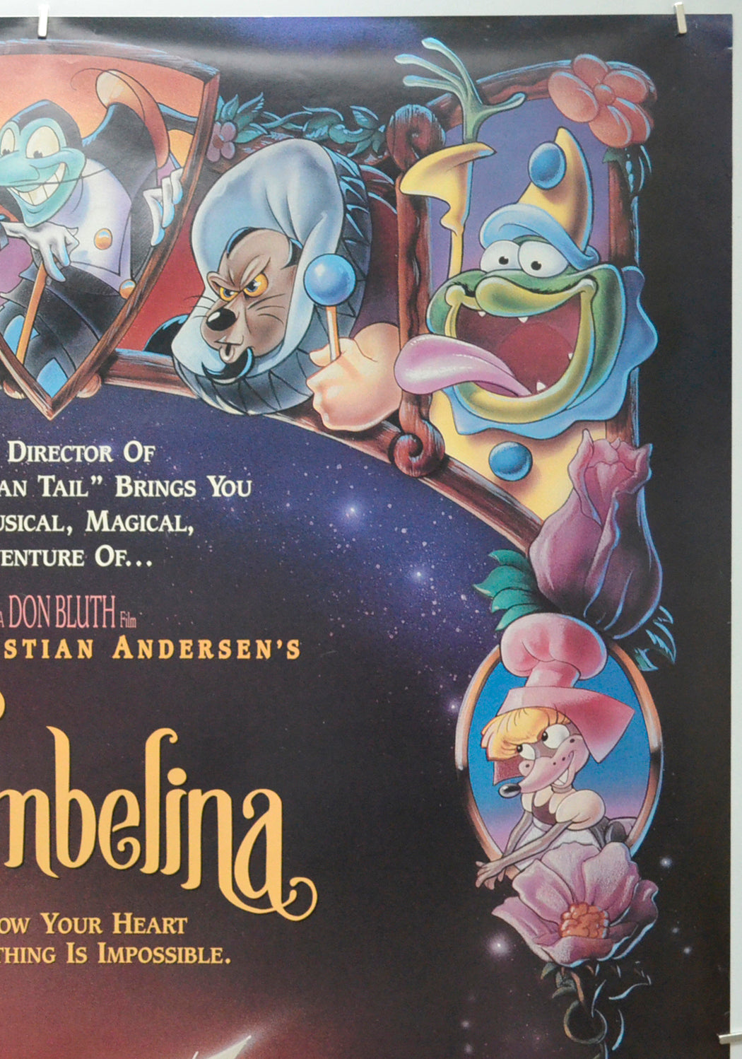 THUMBELINA (Top Right) Cinema One Sheet Movie Poster 