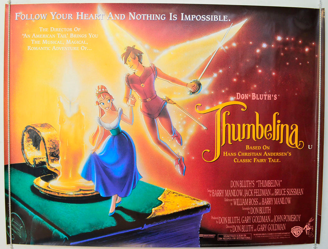 Thumbelina  Original British Quad Poster - Film Poster - Movie Poster