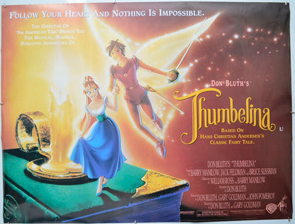 Thumbelina Original Quad Poster - Film Poster - Movie Poster