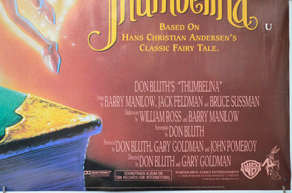 THUMBELINA (Bottom Right) Cinema Quad Movie Poster 