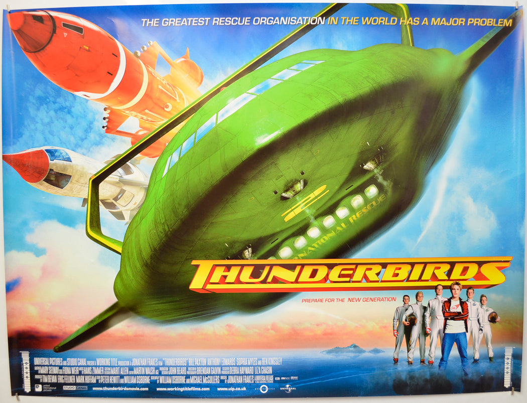 Thunderbirds Original Quad Poster - Film Poster - Movie Poster