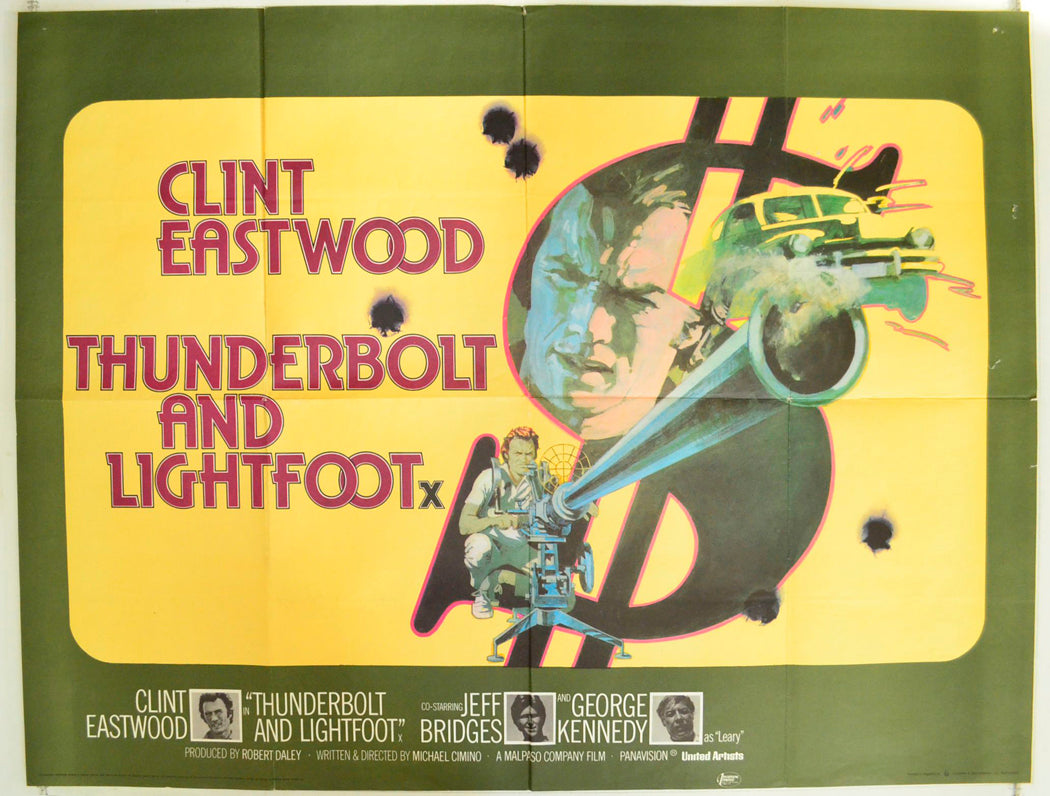 Thunderbolt And Lightfoot Original British Quad Poster - Film Poster - Movie Poster 