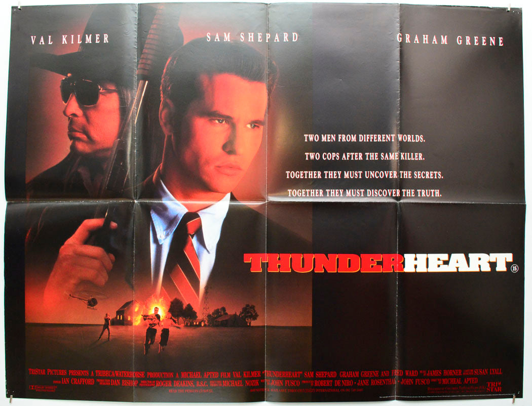 Thunderheart Original Quad Poster - Film Poster - Movie Poster