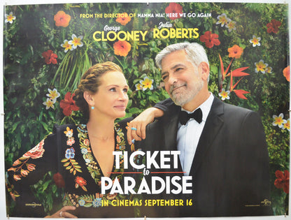 Ticket To Paradise Original Quad Poster - Film Poster - Movie Poster 