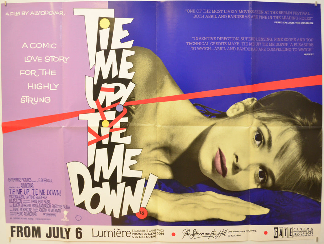 Tie Me Up, Tie Me Down! (a.k.a. Átame)  Original Quad Poster - Film Poster - Movie Poster