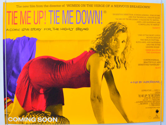 Tie Me Up, Tie Me Down!  (a.k.a. Átame)  (Teaser / Advance Version)   Original British Quad Poster - Film Poster - Movie Poster 