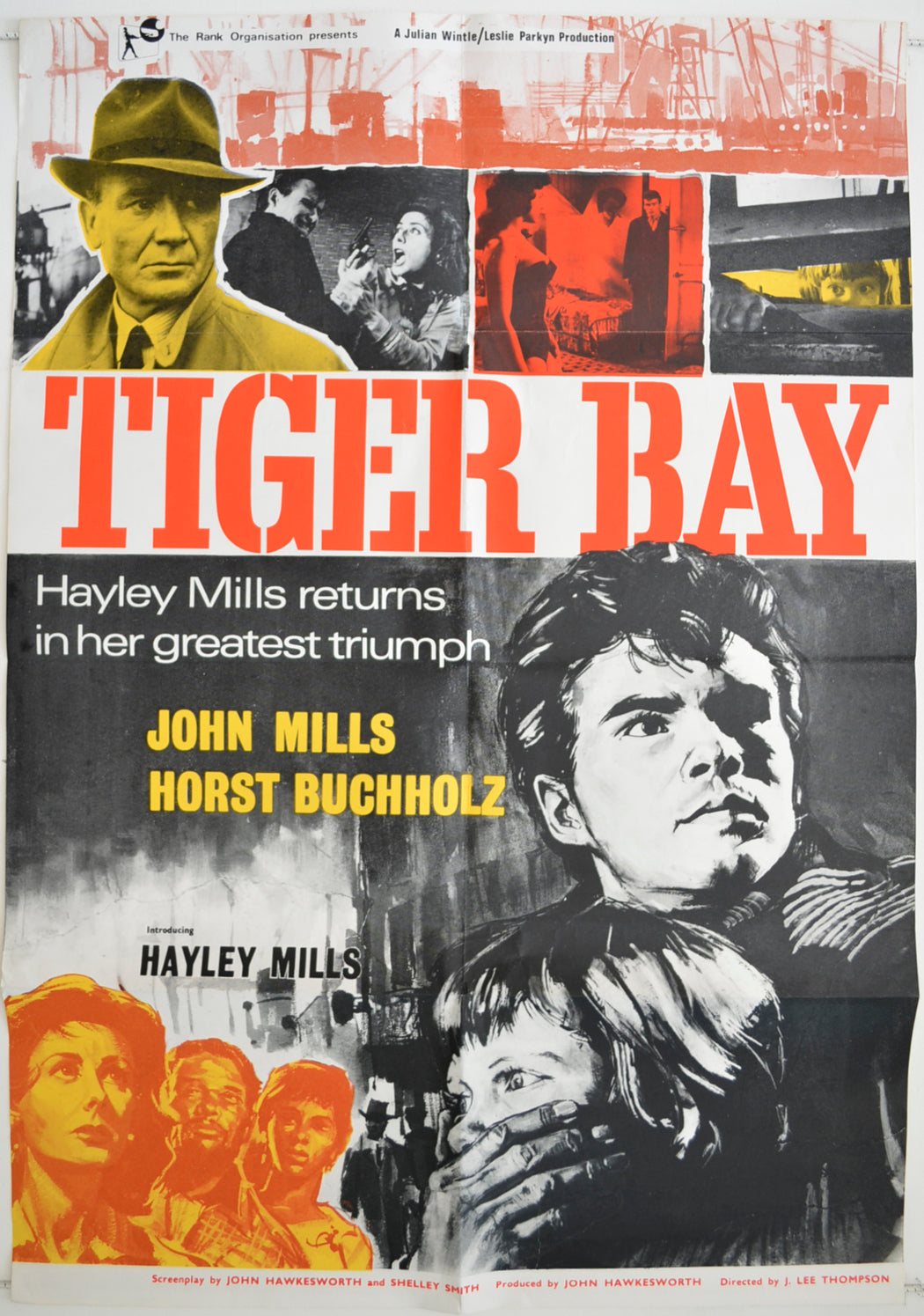 Tiger Bay  Original One Sheet Poster - Film Poster - Movie Poster 