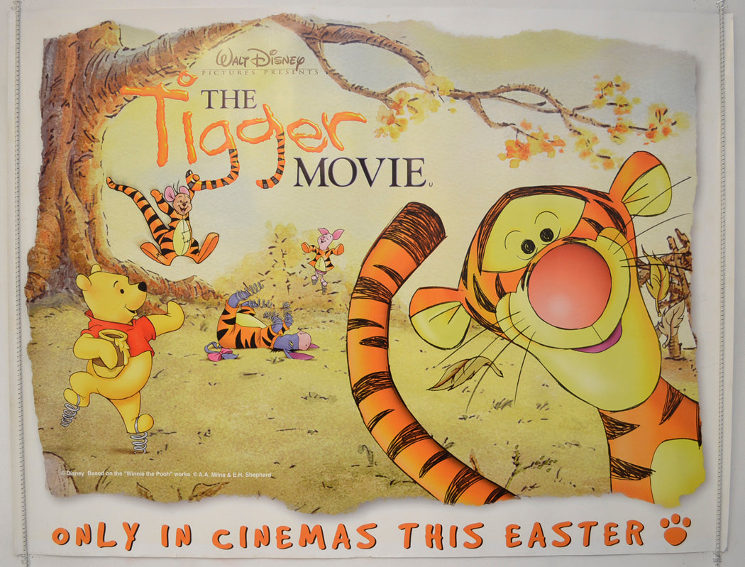 The Tigger Movie  (Teaser / Advance Version)  Original Quad Poster - Film Poster - Movie Poster 