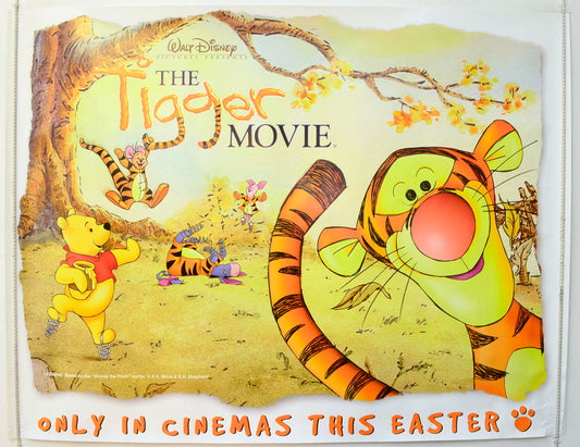 The Tigger Movie   (Teaser / Advance Version) Original British Quad Poster - Film Poster - Movie Poster