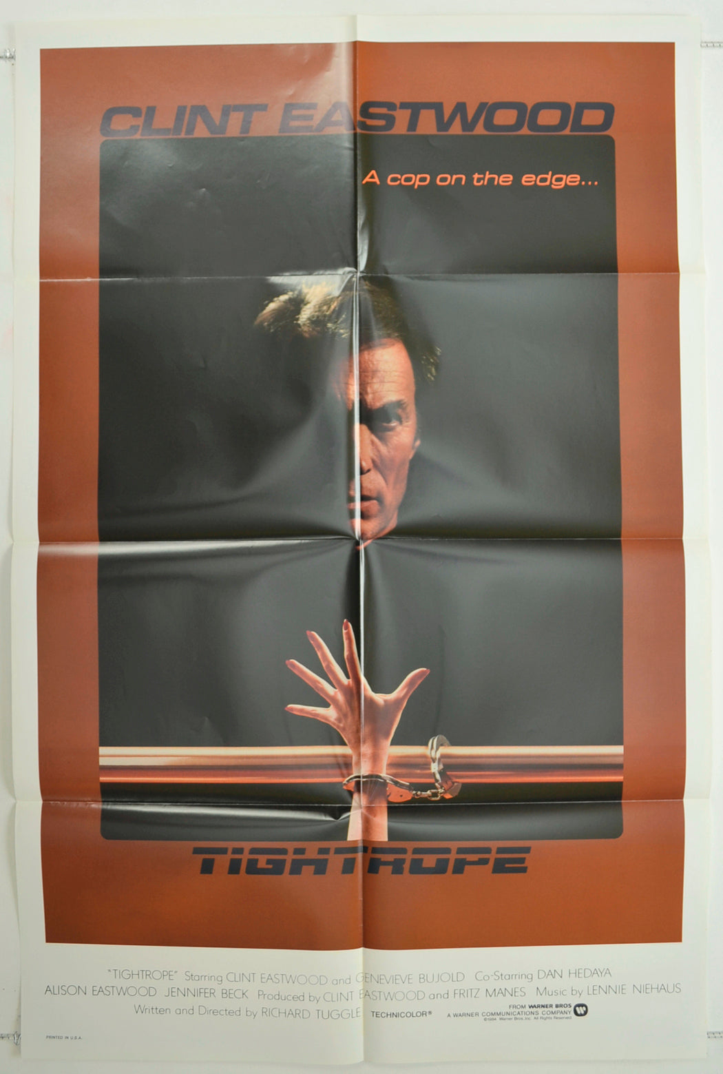 Tightrope   Original One Sheet Poster - Film Poster - Movie Poster 