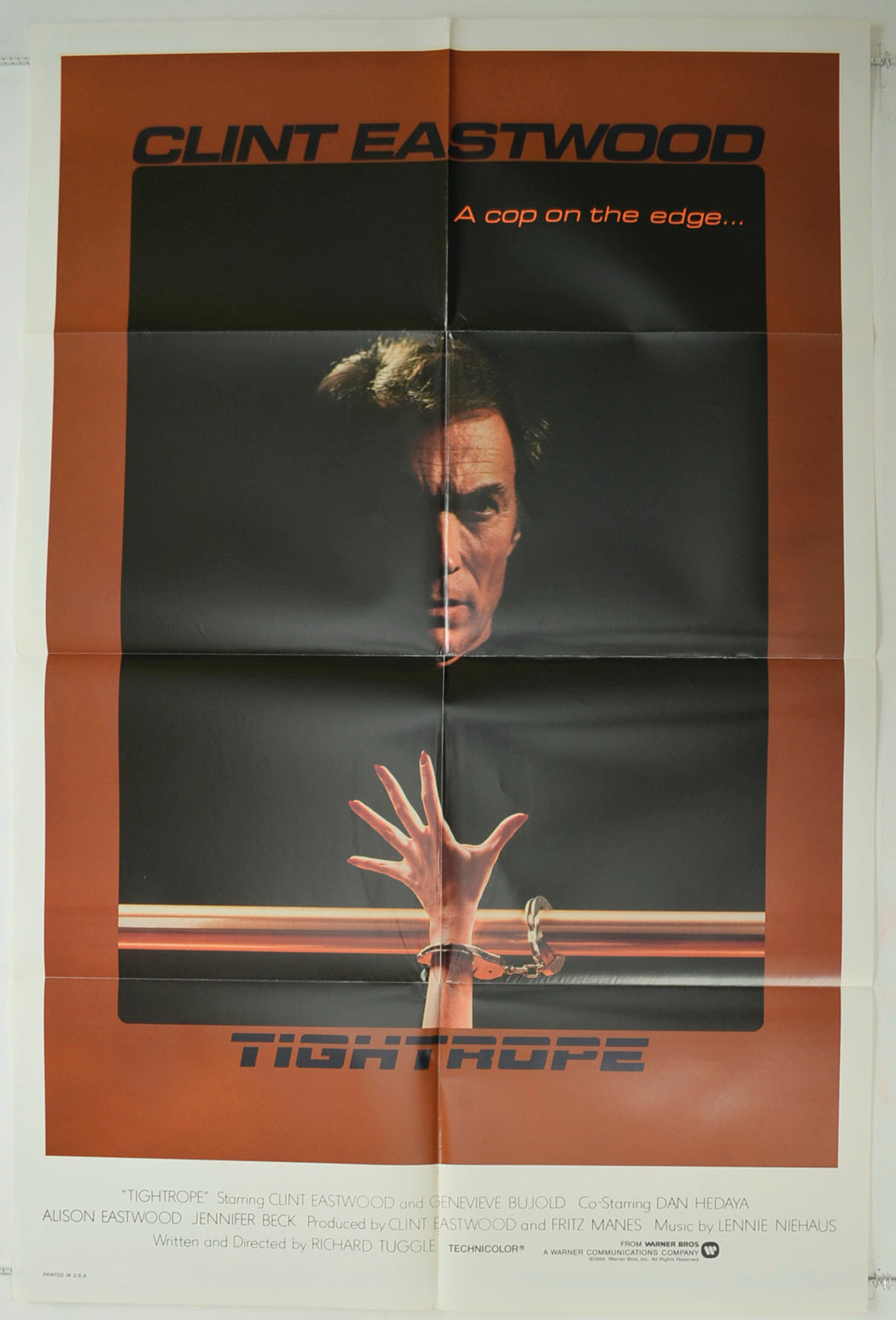 Tightrope   Original One Sheet Poster - Film Poster - Movie Poster 