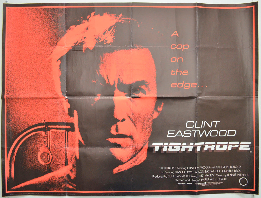 Tightrope Original Quad Poster - Film Poster - Movie Poster  