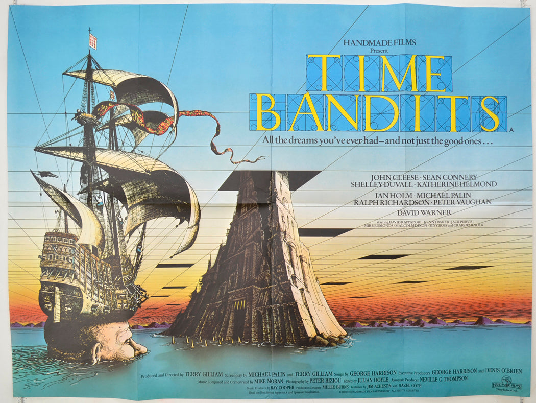 Time Bandits   Original Quad Poster - Film Poster - Movie Poster 