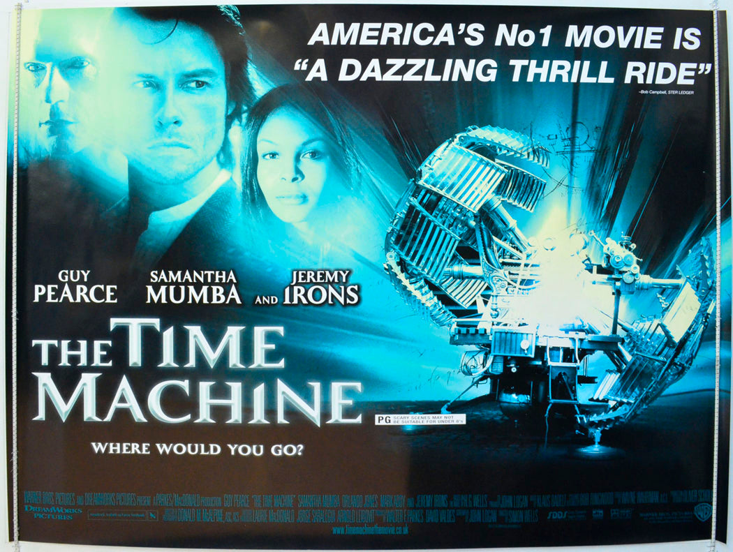 The Time Machine Original British Quad Poster - Film Poster - Movie Poster 