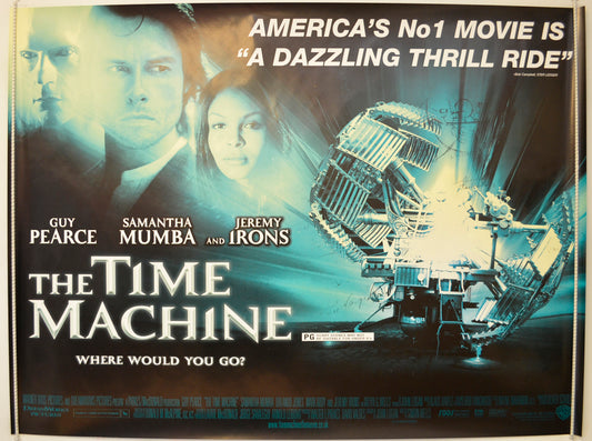 The Time Machine  Original Quad Poster - Film Poster - Movie Poster 