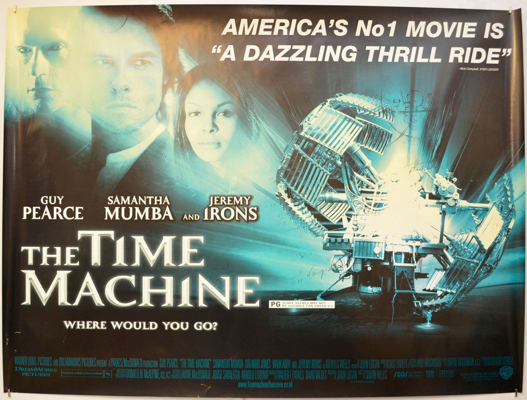 The Time Machine  Original Quad Poster - Film Poster - Movie Poster