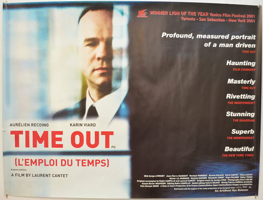 Time Out  (L'Emploi Du Temps) Original Quad Poster - Film Poster - Movie Poster  