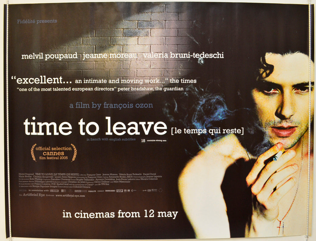 Time To Leave  Original British Quad Poster - Film Poster - Movie Poster 