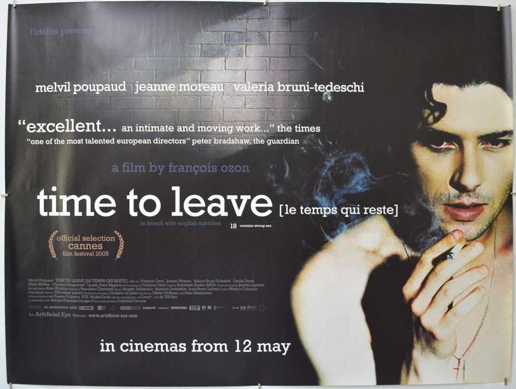 Time To Leave (a.k.a. Le Temps Qui Reste) Original Quad Poster - Film Poster - Movie Poster