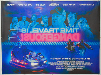 Time Travel is Dangerous (Back) Cinema Quad Movie Poster 