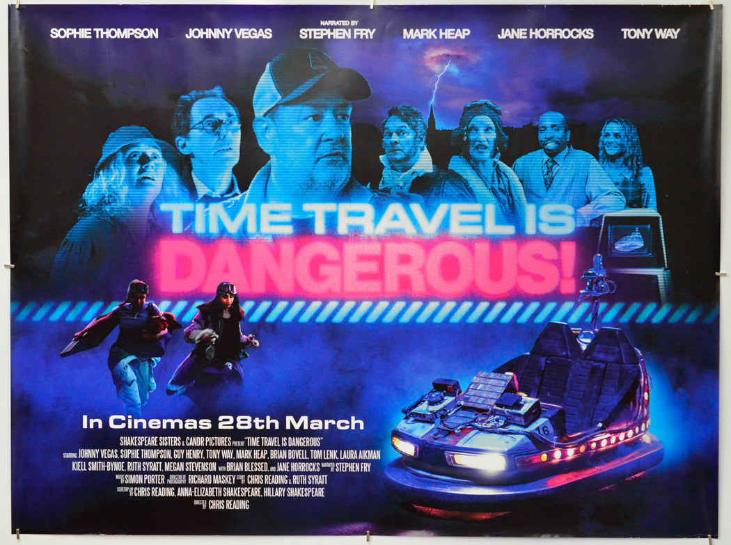 Time Travel is Dangerous - Original Quad Poster - Film Poster - Movie Poster