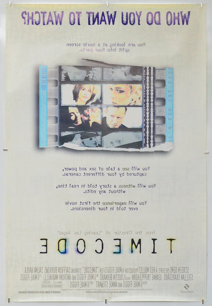 Timecode (Back) Cinema One Sheet Movie Poster 