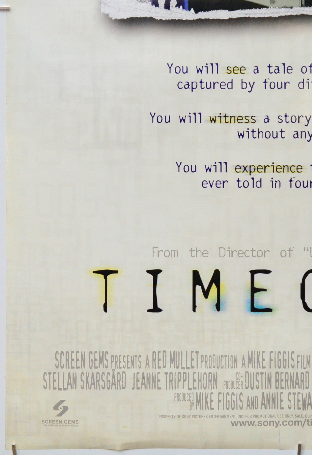 Timecode (Bottom Left) Cinema One Sheet Movie Poster 