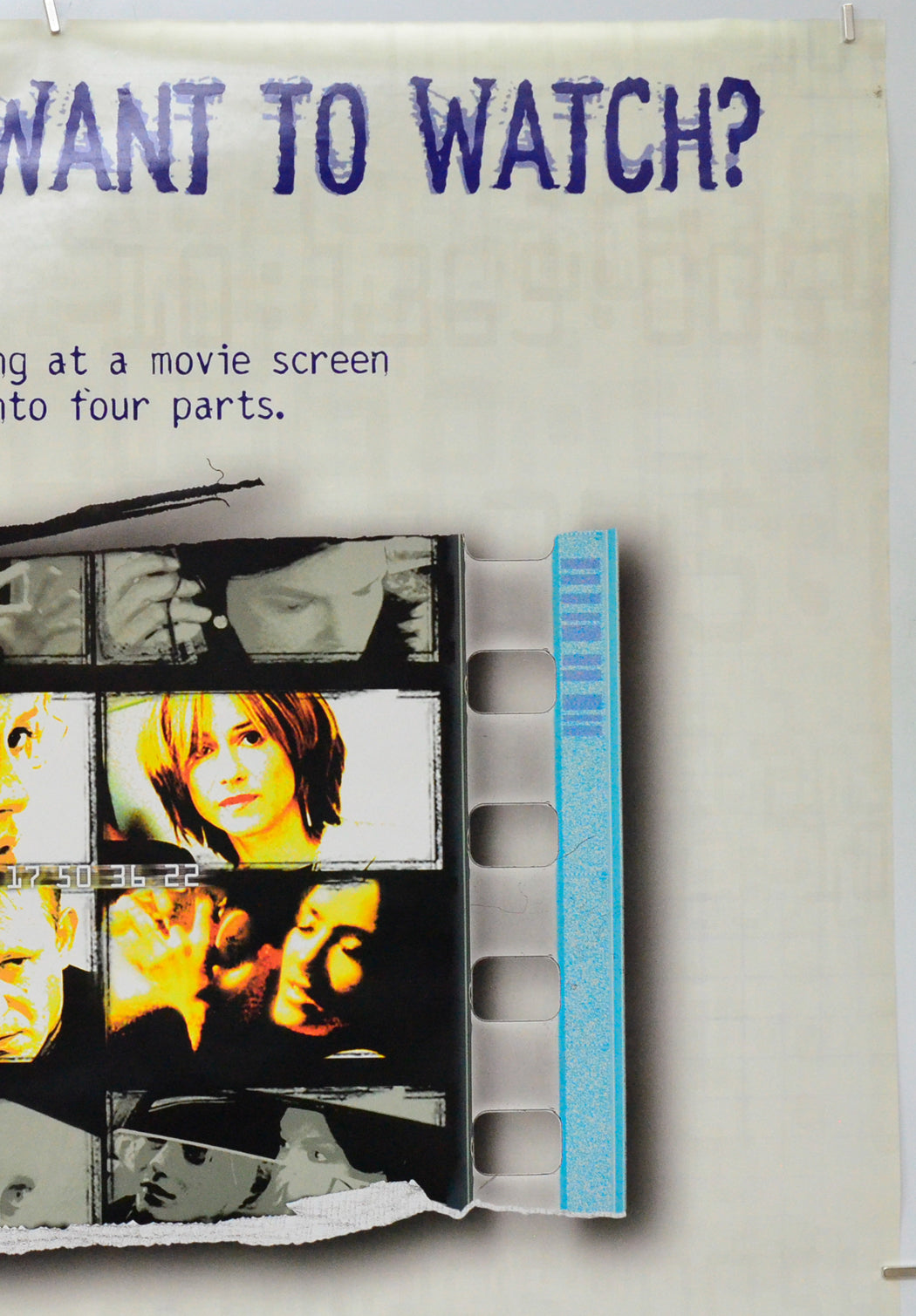 Timecode (Top Right) Cinema One Sheet Movie Poster 