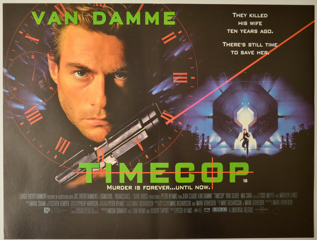 Timecop Original Mini Quad Poster - Film Poster - Movie Poster