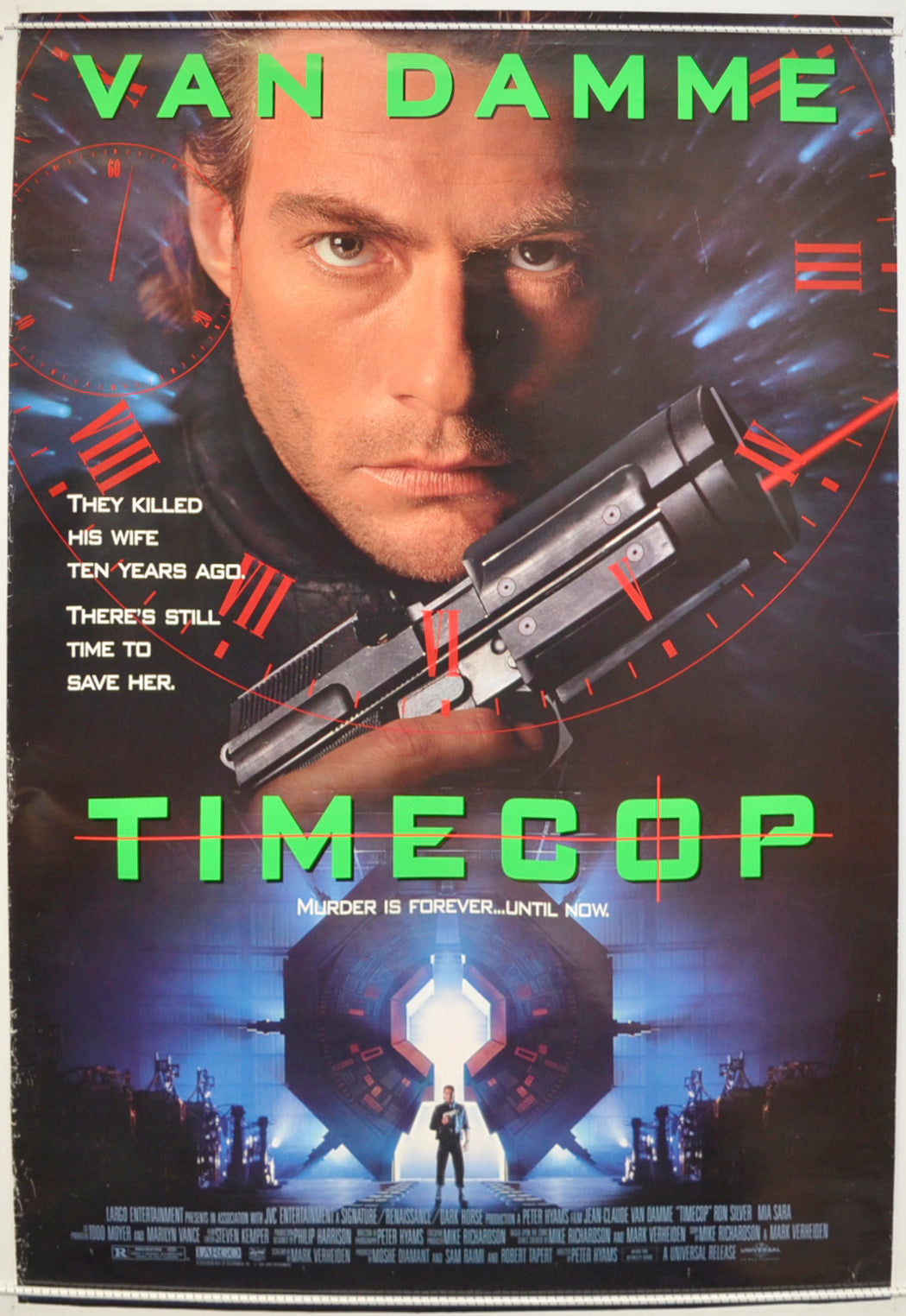 Timecop  Original One Sheet Poster - Film Poster - Movie Poster 