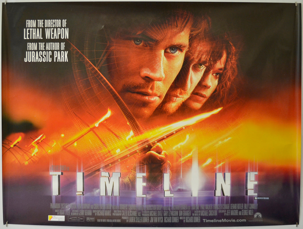 Timeline  Original Quad Poster - Film Poster - Movie Poster