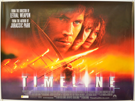 Timeline Original Quad Poster - Film Poster - Movie Poster  