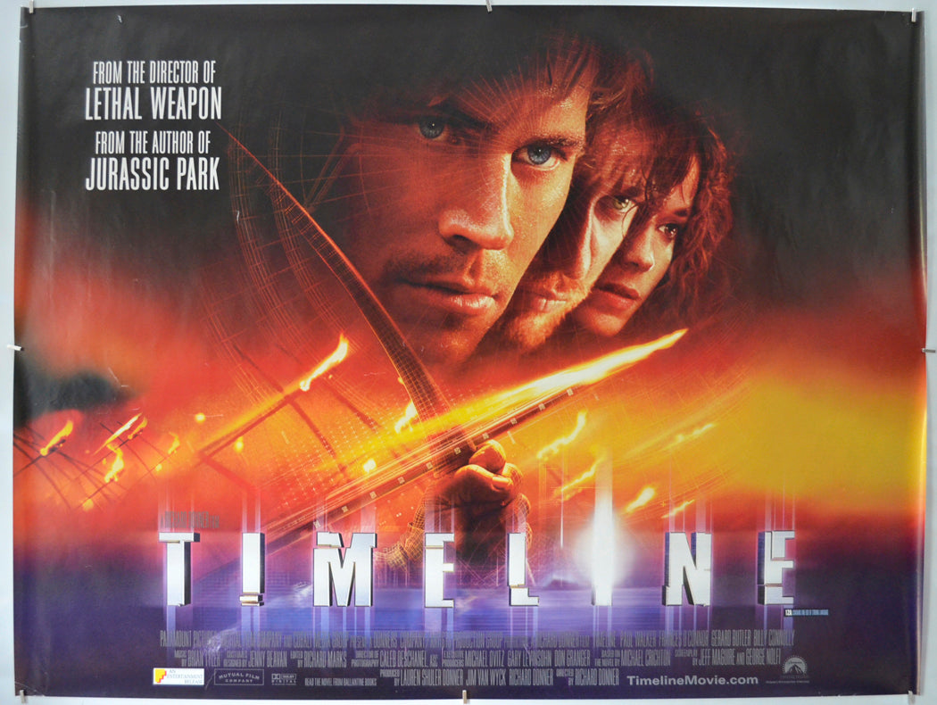 Timeline Original Quad Poster - Film Poster - Movie Poster  