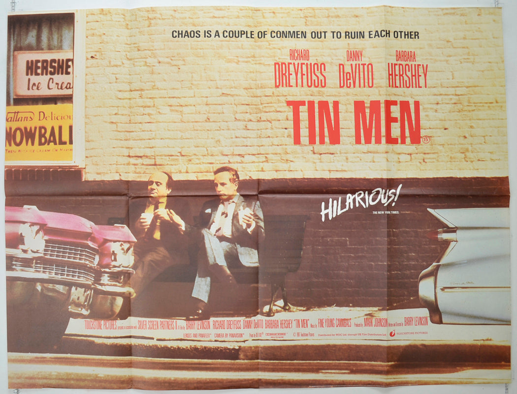 Tin Men   Original Quad Poster - Film Poster - Movie Poster 