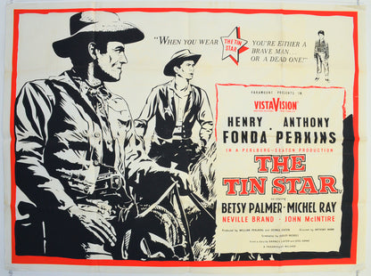 The Tin Star  Original British Quad Poster - Film Poster - Movie Poster 