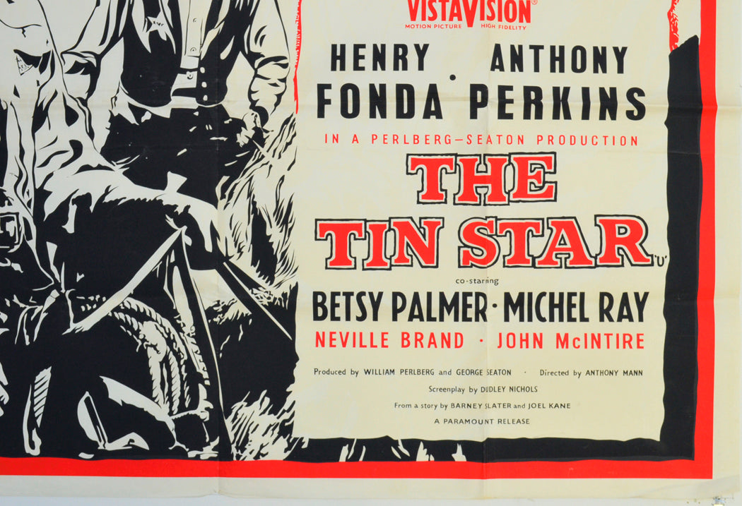 THE TIN STAR (Bottom Right) Cinema Quad Movie Poster 